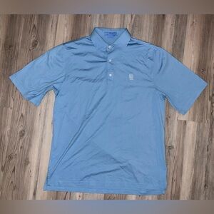 Fairway & Greene Mens Blue Golf Pureformance Polo Shirt Large L